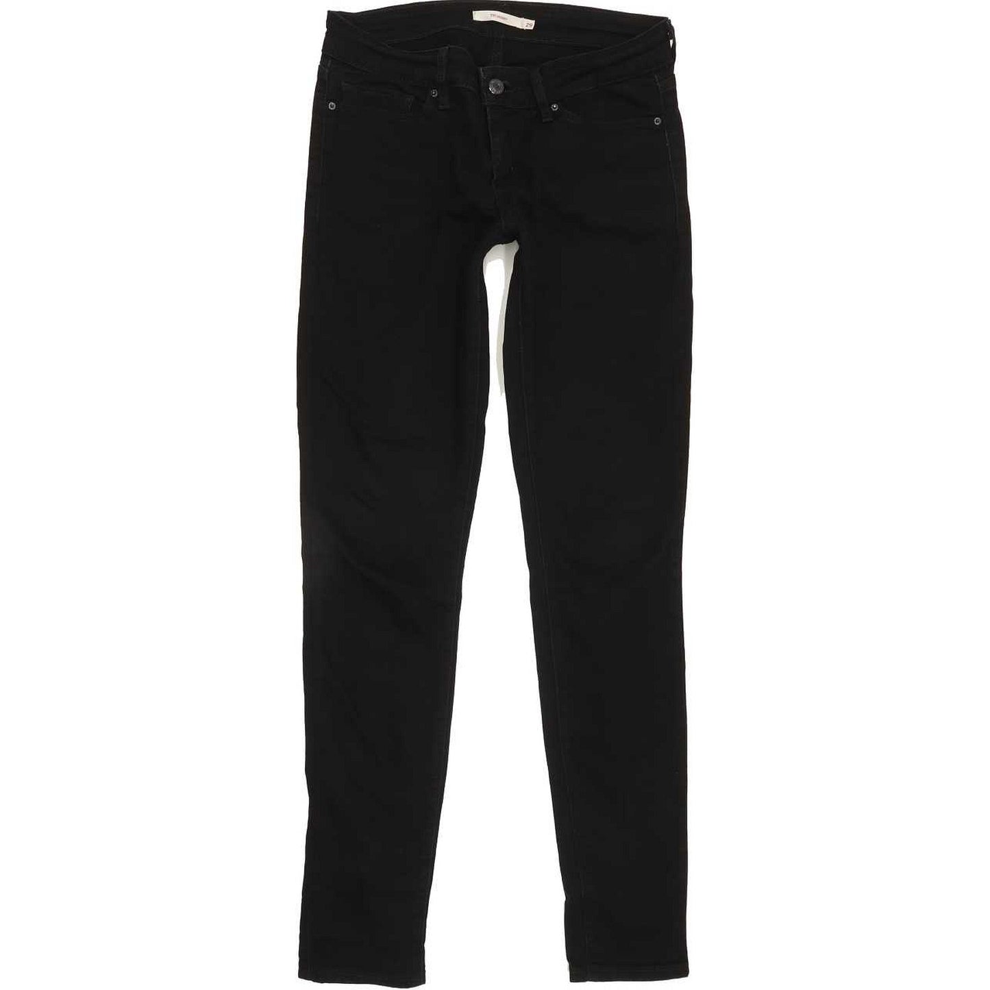 Levi's 711 Women Black Skinny Slim Stretch Jeans W29 L31
