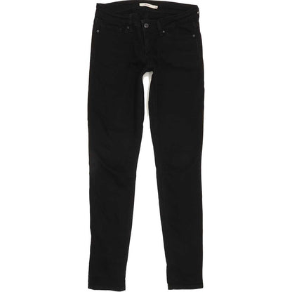 Levi's 711 Women Black Skinny Slim Stretch Jeans W29 L31