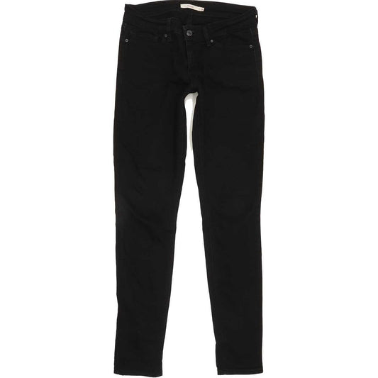 Levi's 711 Women Black Skinny Slim Stretch Jeans W29 L31