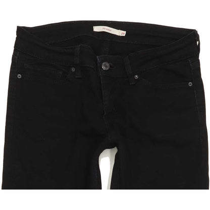 Levi's 711 Women Black Skinny Slim Stretch Jeans W29 L31