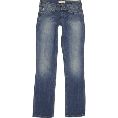 Levi's 470 Women Blue Straight Slim Stretch Jeans W29 L34