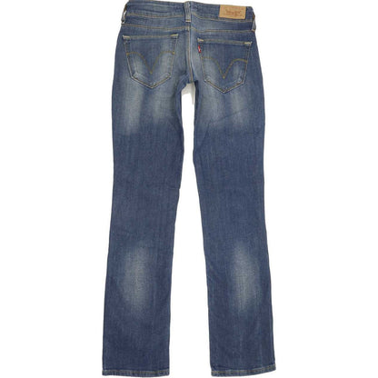 Levi's 470 Women Blue Straight Slim Stretch Jeans W29 L34