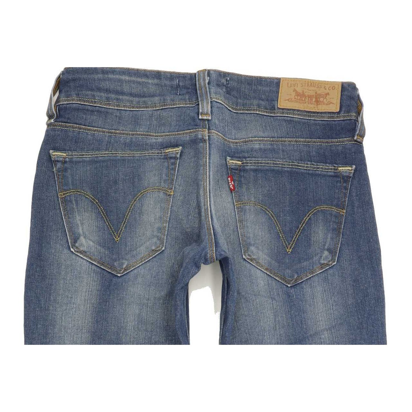Levi's 470 Women Blue Straight Slim Stretch Jeans W29 L34
