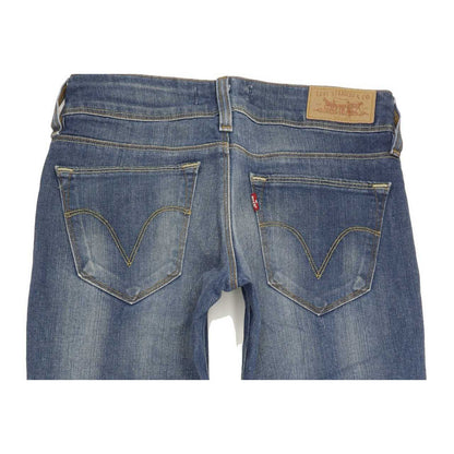 Levi's 470 Women Blue Straight Slim Stretch Jeans W29 L34