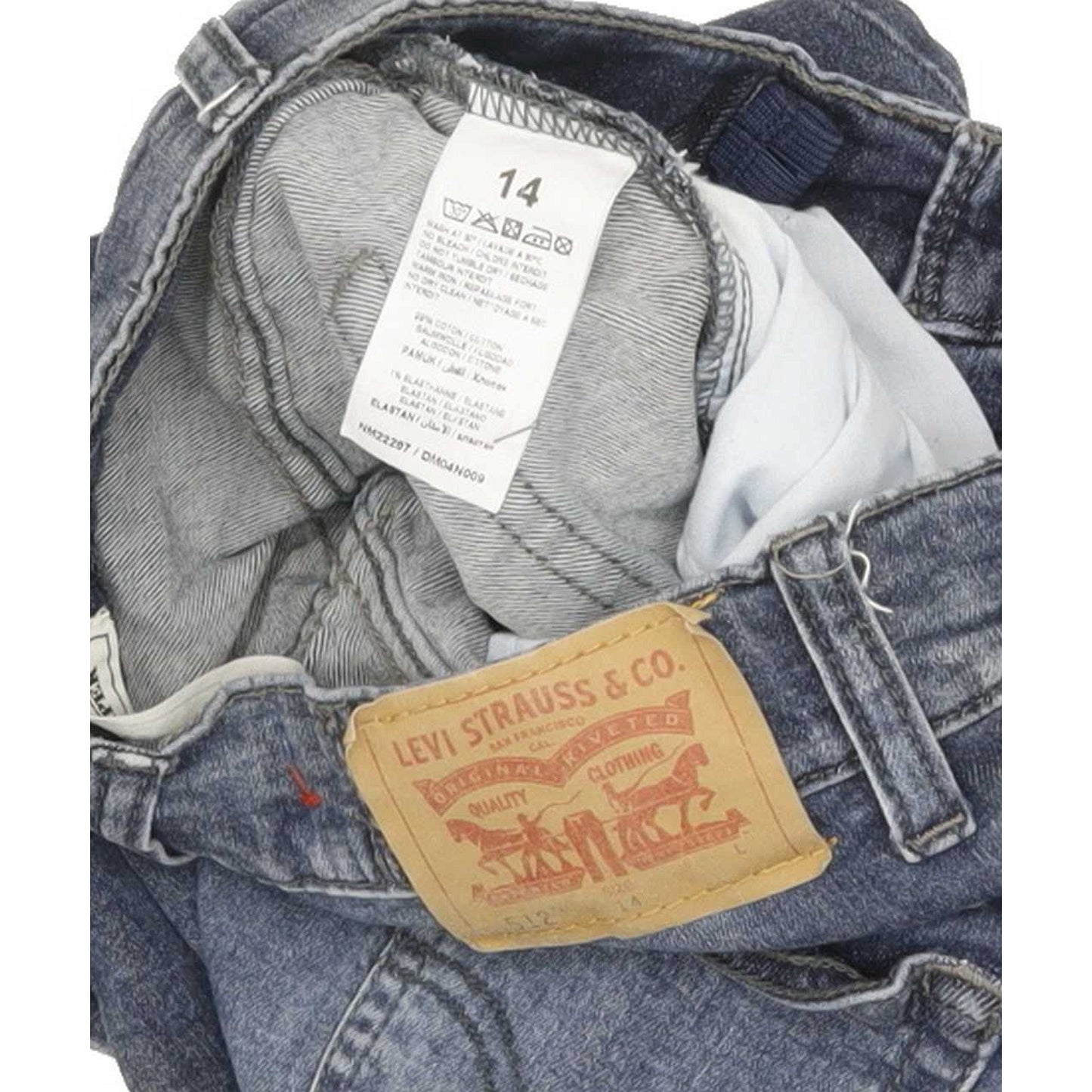 Levi's 512 Kids Blue Tapered Slim Stretch Jeans W26 L29
