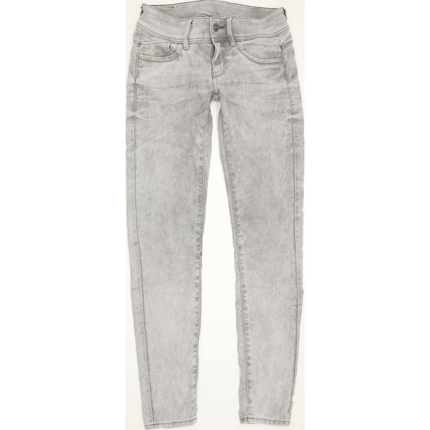 G-Star Lynn Mid Women Grey Skinny Slim Stretch Jeans W27 L32