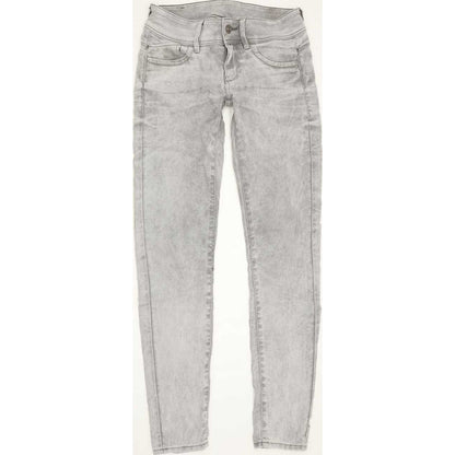 G-Star Lynn Mid Women Grey Skinny Slim Stretch Jeans W27 L32