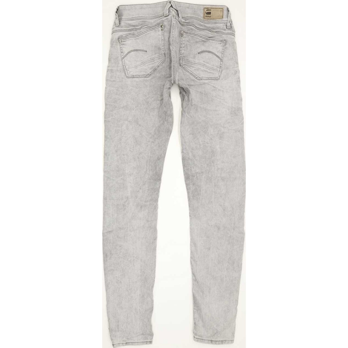 G-Star Lynn Mid Women Grey Skinny Slim Stretch Jeans W27 L32
