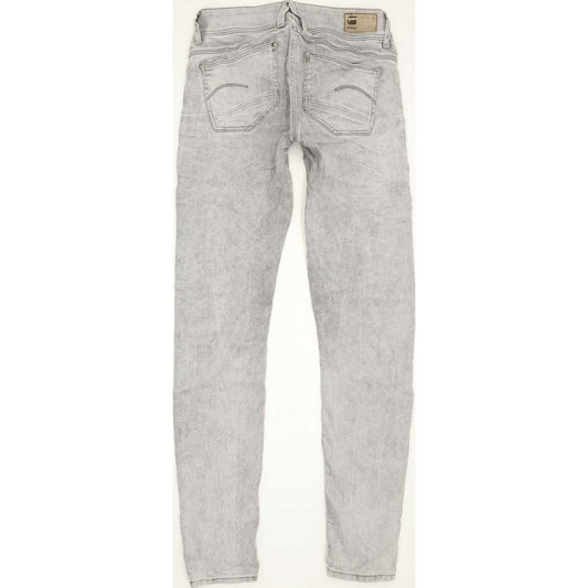 G-Star Lynn Mid Women Grey Skinny Slim Stretch Jeans W27 L32