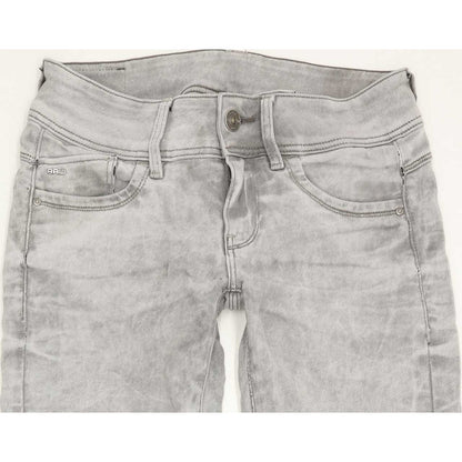 G-Star Lynn Mid Women Grey Skinny Slim Stretch Jeans W27 L32
