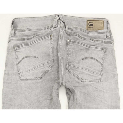 G-Star Lynn Mid Women Grey Skinny Slim Stretch Jeans W27 L32