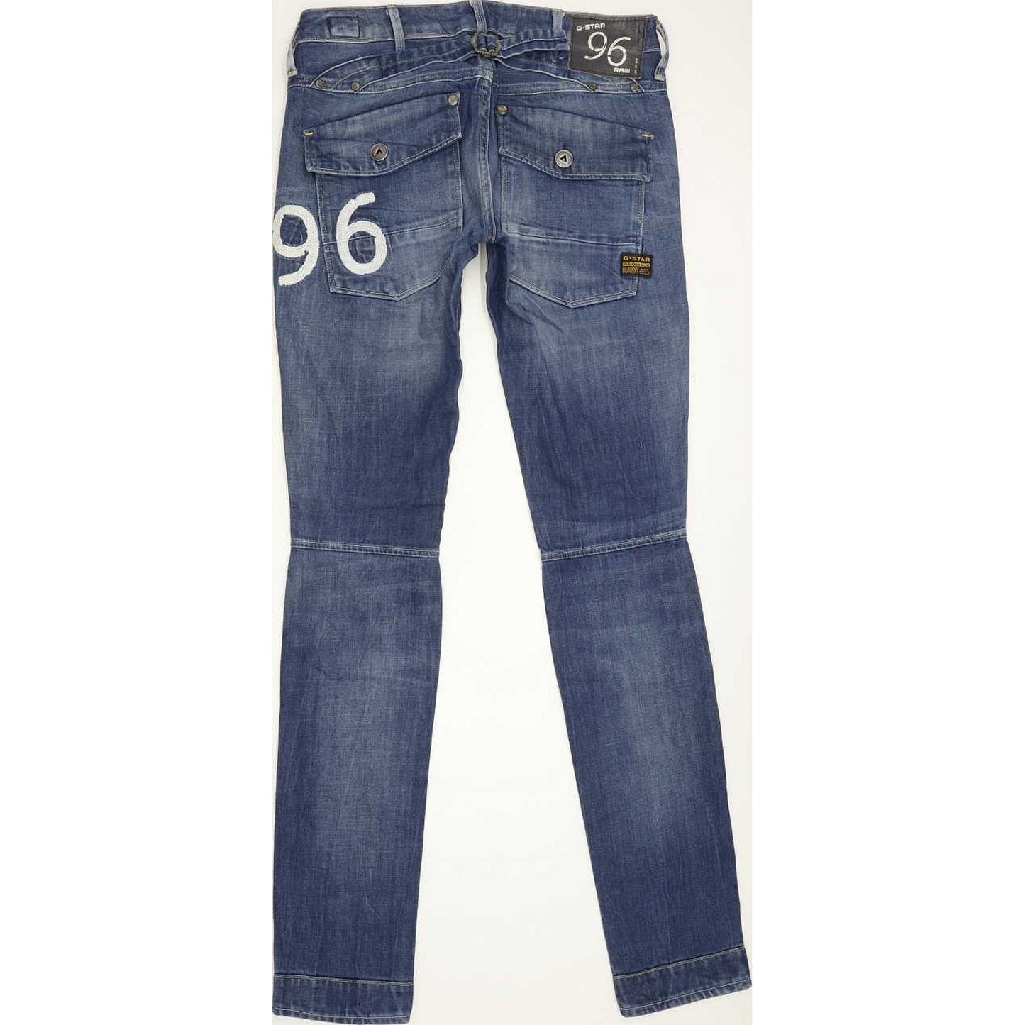 G-Star Women Blue Tapered Slim Stretch Jeans W28 L34