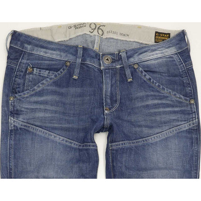 G-Star Women Blue Tapered Slim Stretch Jeans W28 L34