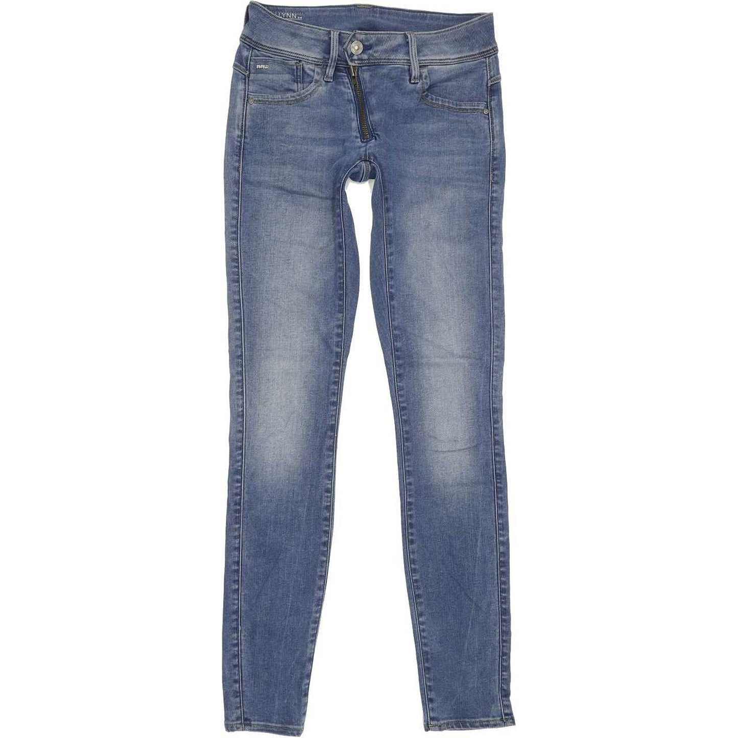 G-Star Lynn Mid Women Blue Skinny Slim Stretch Jeans W27 L31