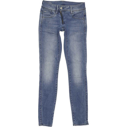 G-Star Lynn Mid Women Blue Skinny Slim Stretch Jeans W27 L31