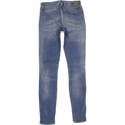 G-Star Lynn Mid Women Blue Skinny Slim Stretch Jeans W27 L31