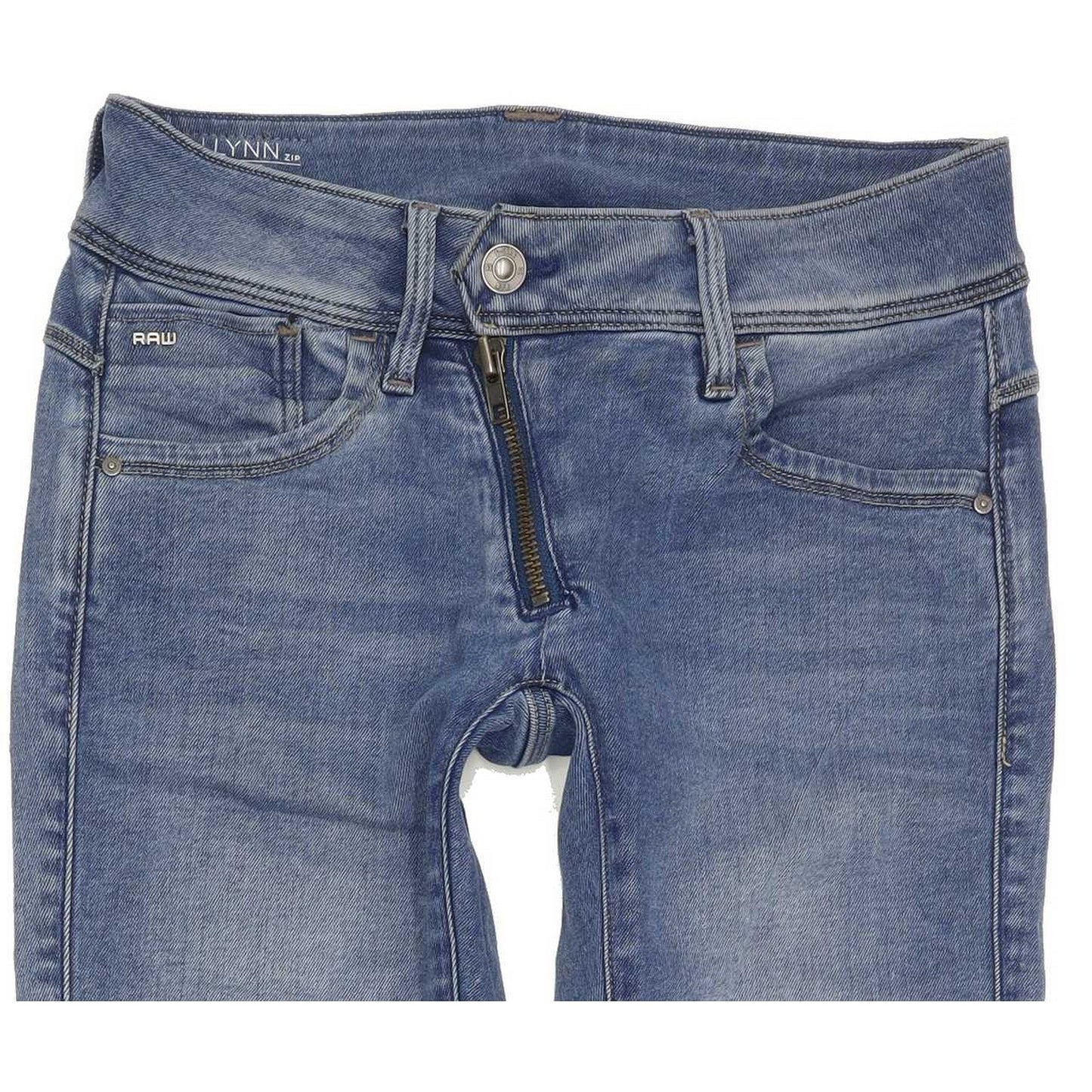 G-Star Lynn Mid Women Blue Skinny Slim Stretch Jeans W27 L31