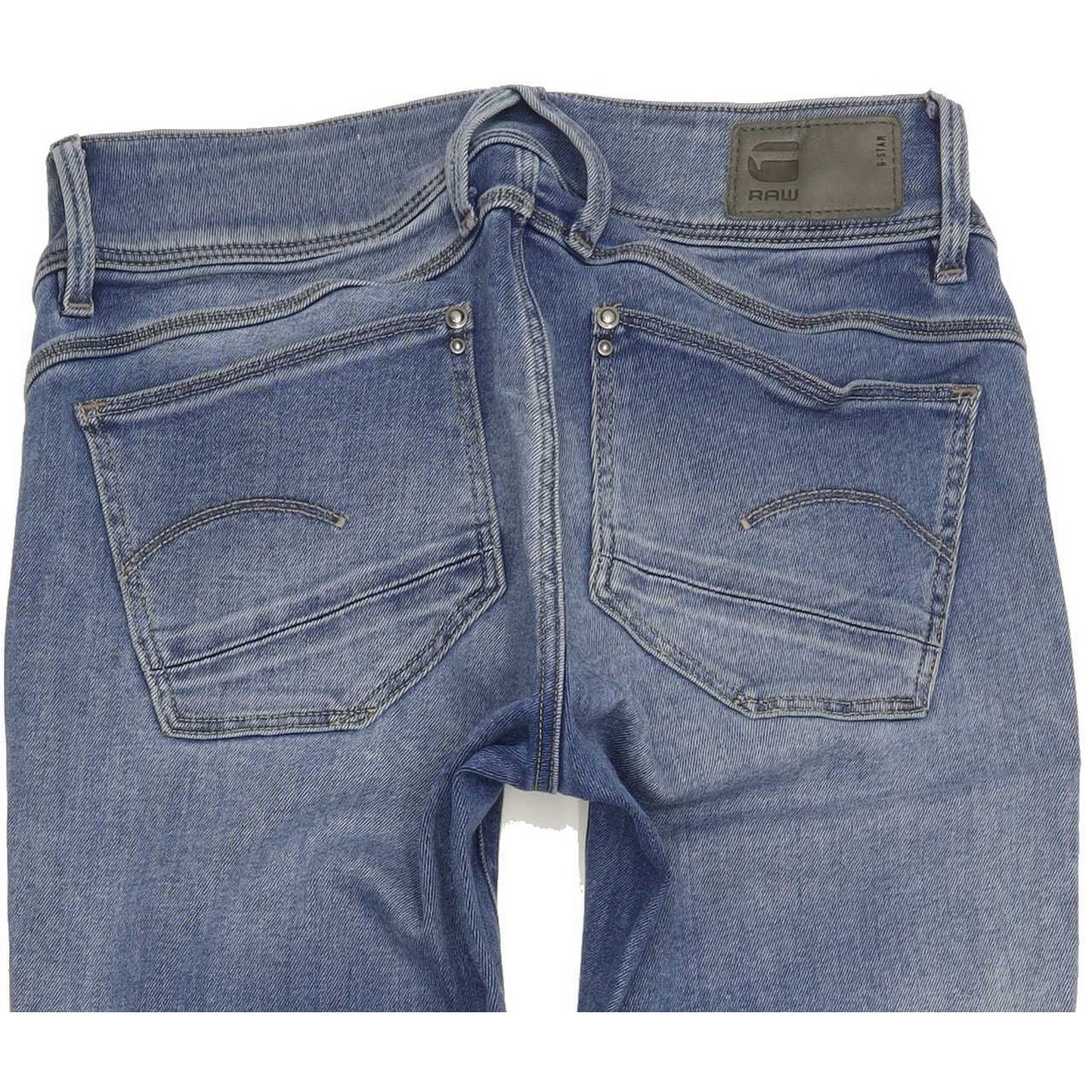 G-Star Lynn Mid Women Blue Skinny Slim Stretch Jeans W27 L31
