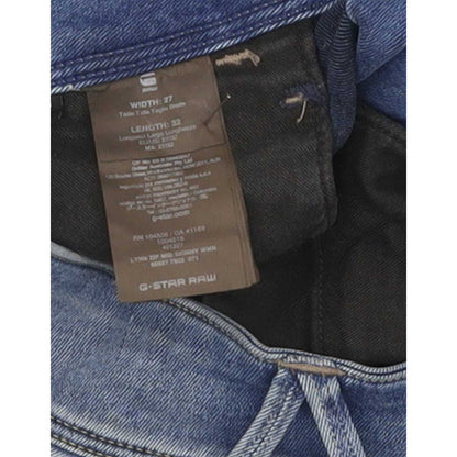 G-Star Lynn Mid Women Blue Skinny Slim Stretch Jeans W27 L31