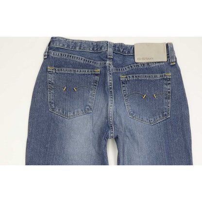 G-Star Women Blue Straight Slim Jeans W27 L33