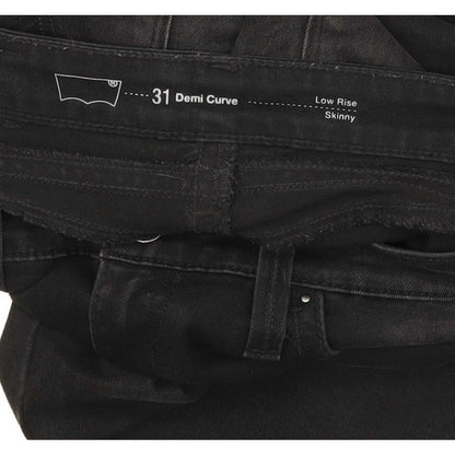Levi's Demi Curve Women Black Skinny Slim Stretch Jeans W31 L32