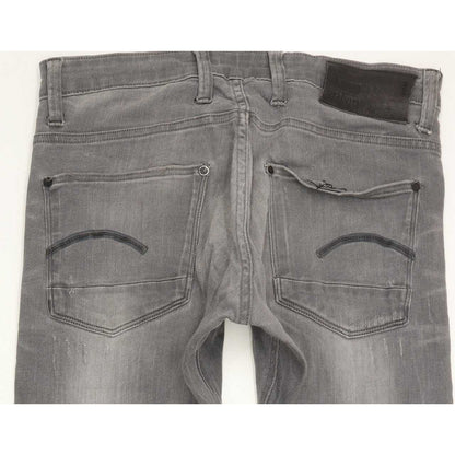 G-Star Men Grey Tapered Slim Stretch Jeans W30 L31