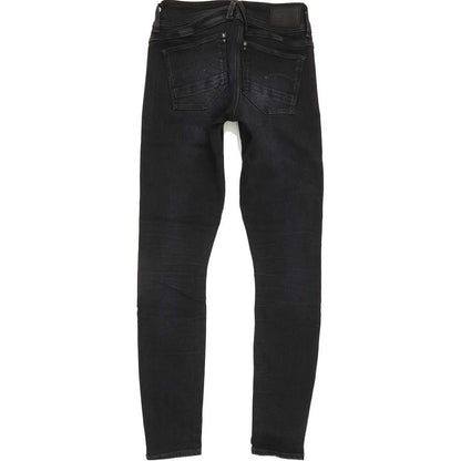 G-Star Lynn Mid Women Black Skinny Slim Stretch Jeans W28 L29