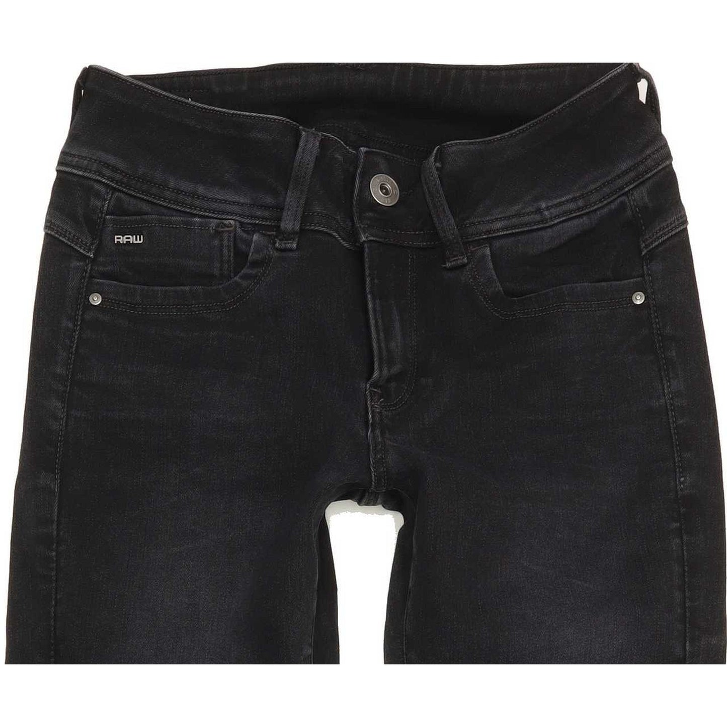 G-Star Lynn Mid Women Black Skinny Slim Stretch Jeans W28 L29