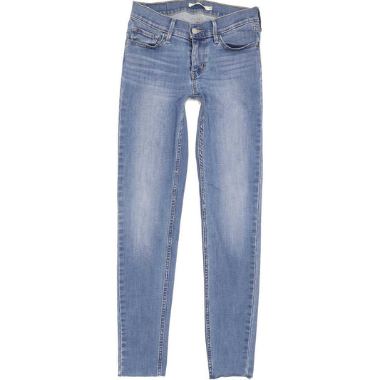 Levi's 710 Super Women Blue Skinny Slim Stretch Jeans W27 L29