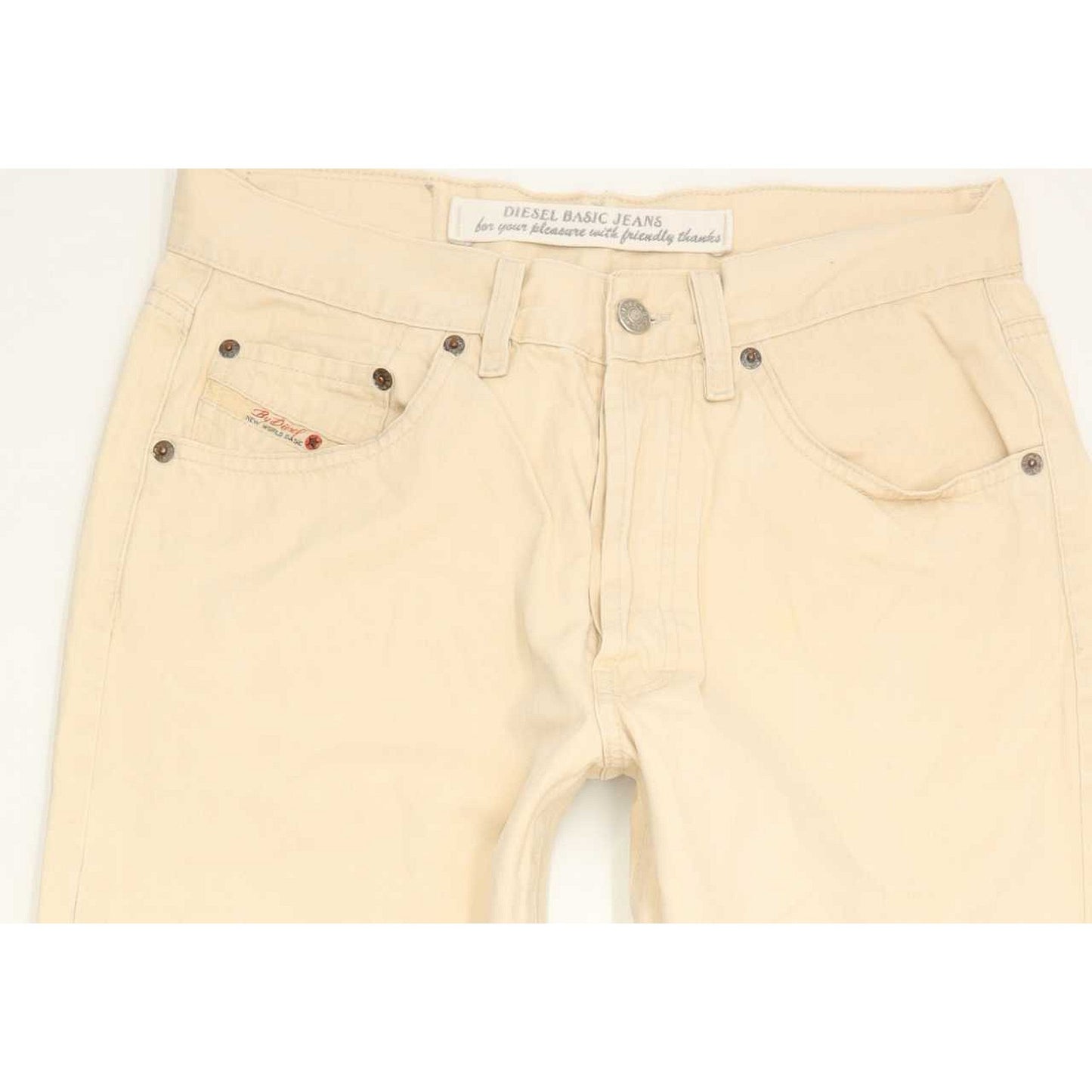 Diesel Cheyenne Men Beige Straight Regular Jeans W31 L30