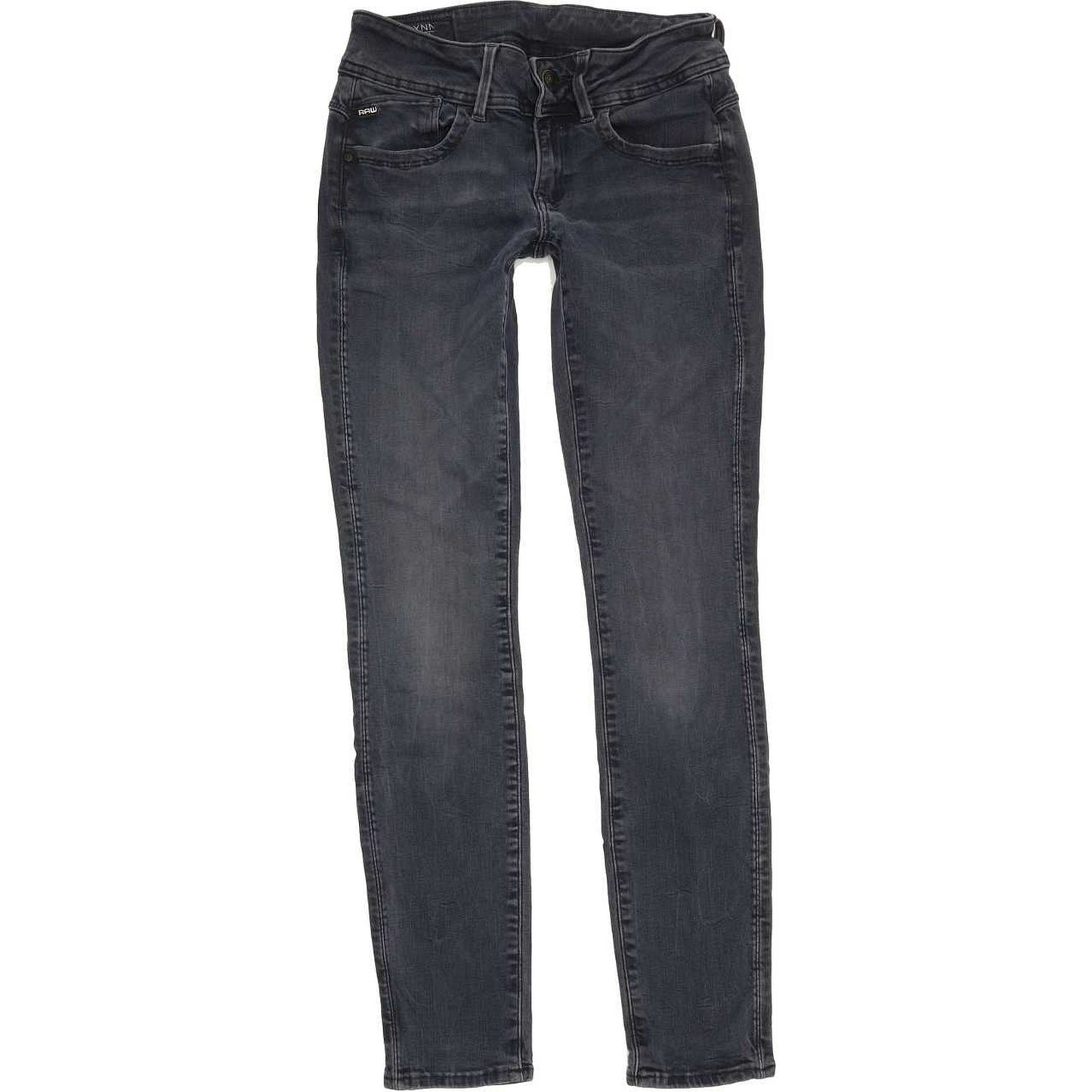 G-Star Lynn Mid Women Blue Skinny Slim Stretch Jeans W28 L29