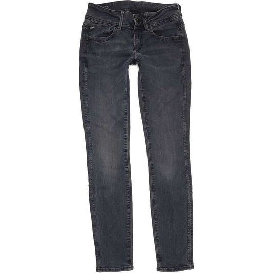 G-Star Lynn Mid Women Blue Skinny Slim Stretch Jeans W28 L29