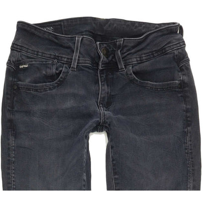G-Star Lynn Mid Women Blue Skinny Slim Stretch Jeans W28 L29