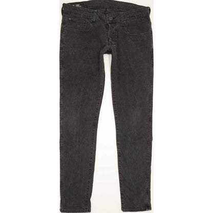 G-Star 3301-A Super Men Charcoal Straight Slim Stretch Jeans W33 L31