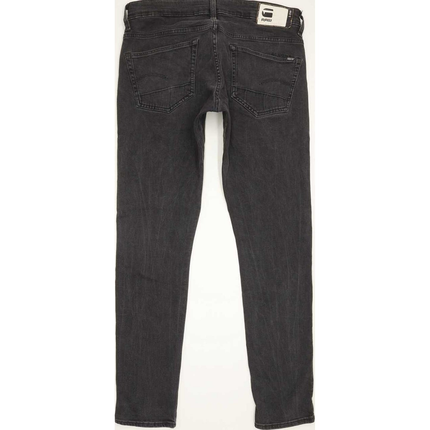 G-Star 3301-A Super Men Charcoal Straight Slim Stretch Jeans W33 L31