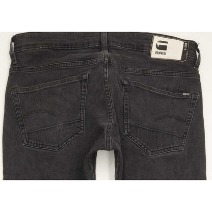 G-Star 3301-A Super Men Charcoal Straight Slim Stretch Jeans W33 L31
