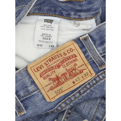 Levi's 505 Men Blue Straight Regular Jeans W43 L31