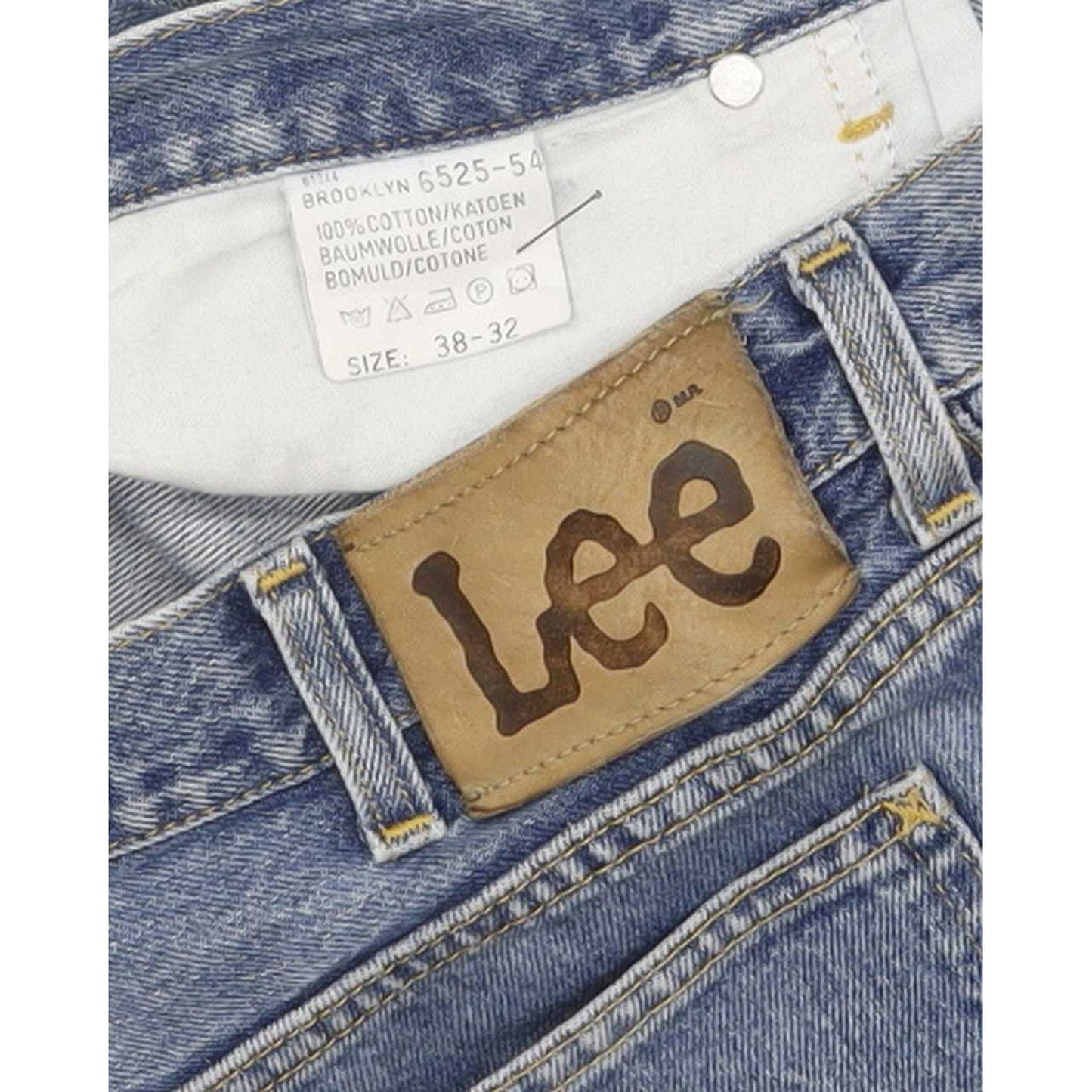 Lee Brooklyn Men Blue Straight Regular Jeans W38 L31