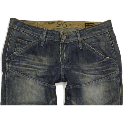 G-Star Men Blue Straight Slim Jeans W28 L34