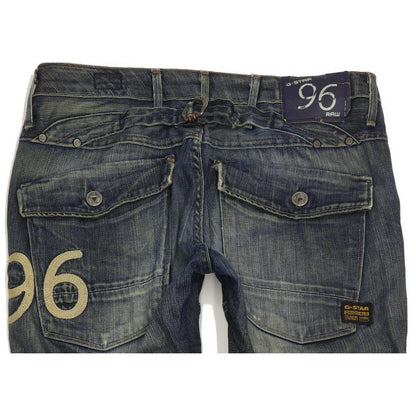 G-Star Men Blue Straight Slim Jeans W28 L34