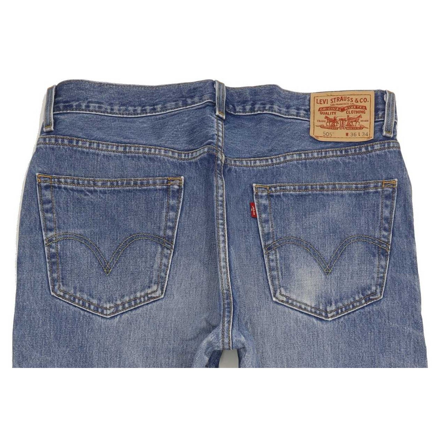 Levi's 505 Men Blue Straight Regular Jeans W36 L34