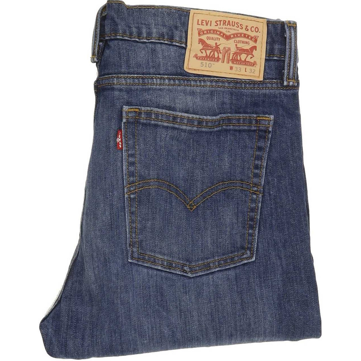 Levi's 510 Men Blue Skinny Slim Stretch Jeans W33 L31
