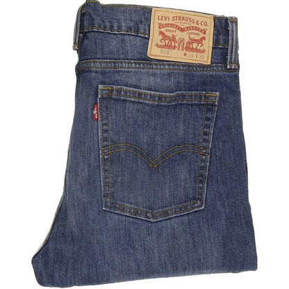 Levi's 510 Men Blue Skinny Slim Stretch Jeans W33 L31