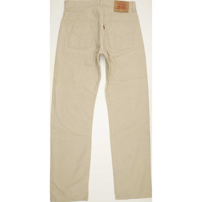 Levi's 551 Men Beige Straight Regular Jeans W32 L33
