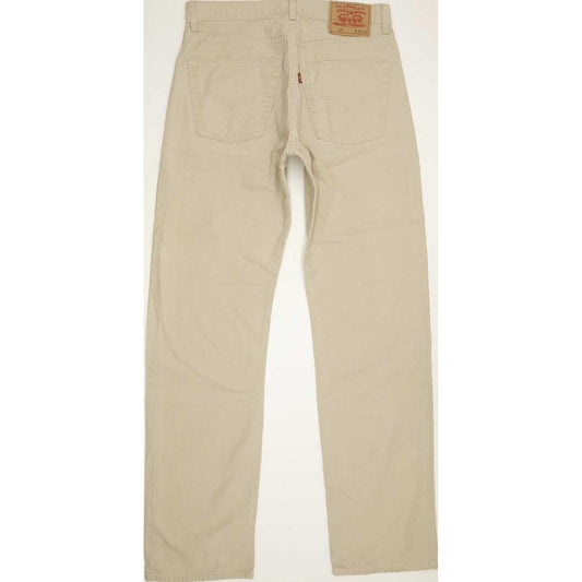 Levi's 551 Men Beige Straight Regular Jeans W32 L33