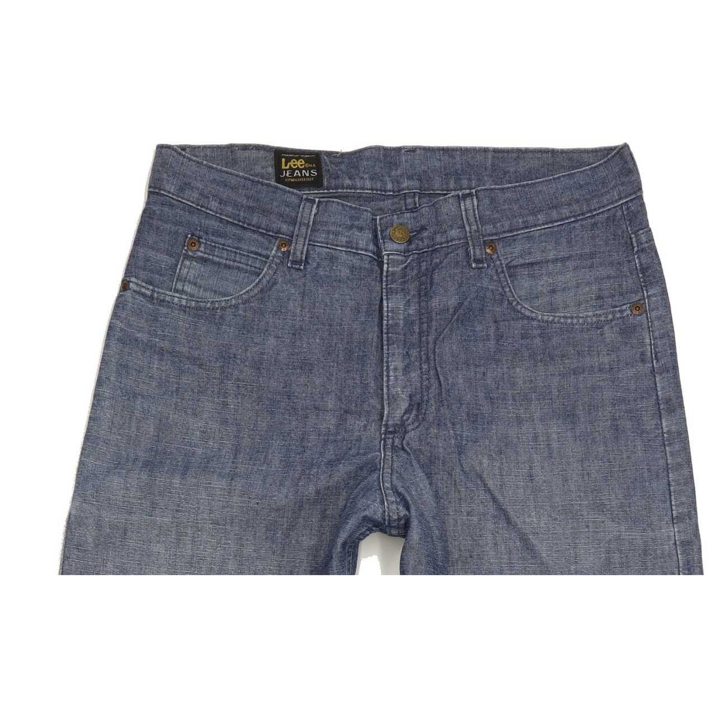 Lee Kansas Men Blue Straight Regular Jeans W33 L33