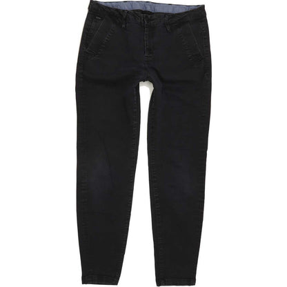 G-Star Women Black Tapered Regular Chino Stretch Jeans W28 L27