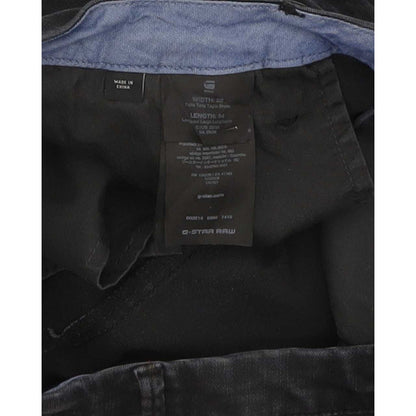 G-Star Women Black Tapered Regular Chino Stretch Jeans W28 L27