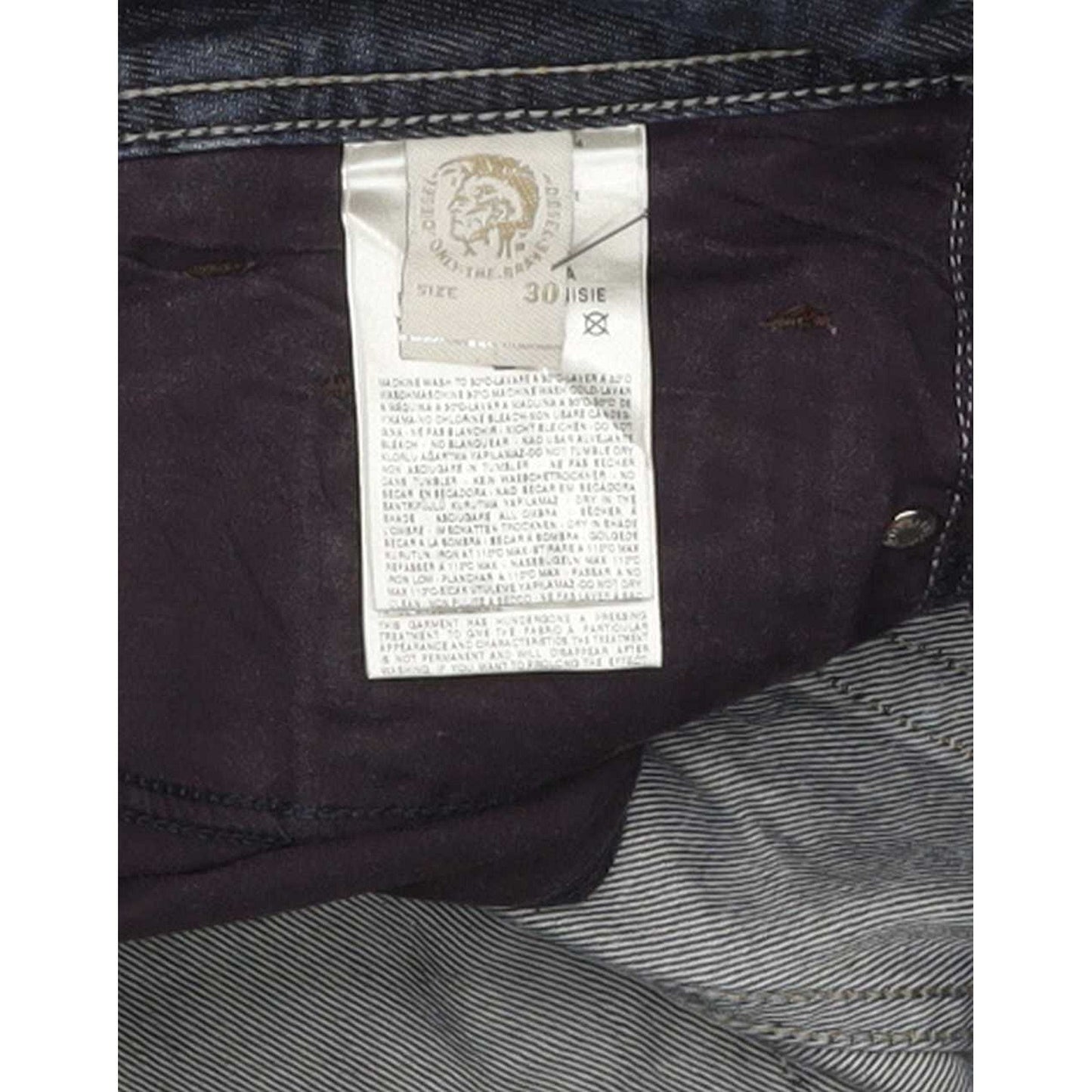 Diesel Iakop 0088Z Men Blue Straight Regular Jeans W30 L30