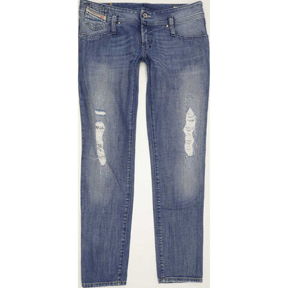 Diesel Matic 008AR Women Blue Tapered Slim Jeans W32 L32
